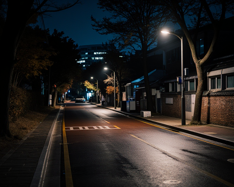 Mysterious Seoul Night Street