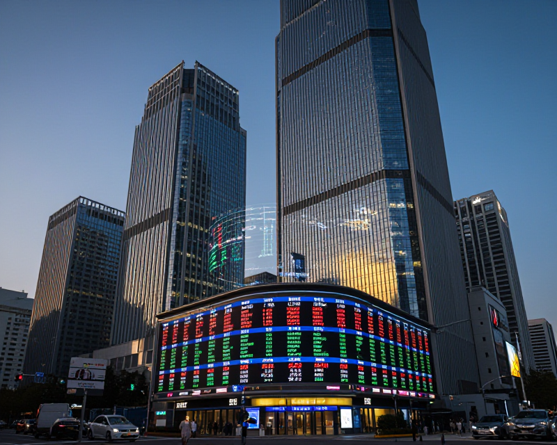 Financial District Trading Scene