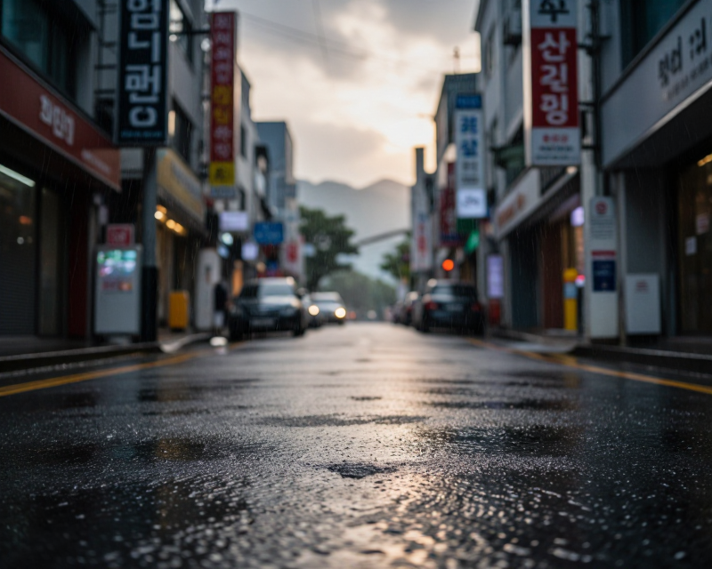 Rainy Seoul Morning