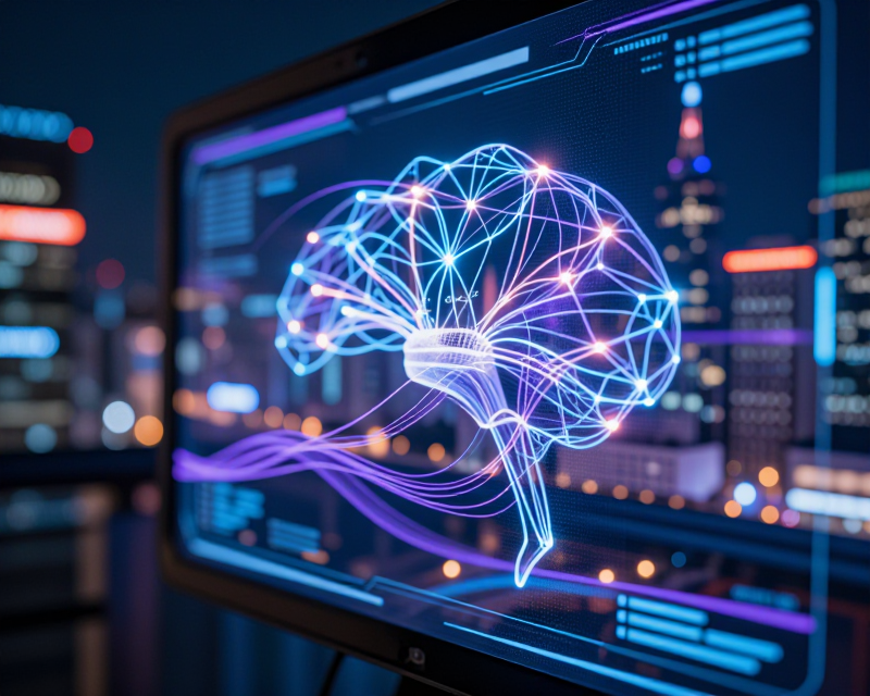 Futuristic AI and Seoul Tech