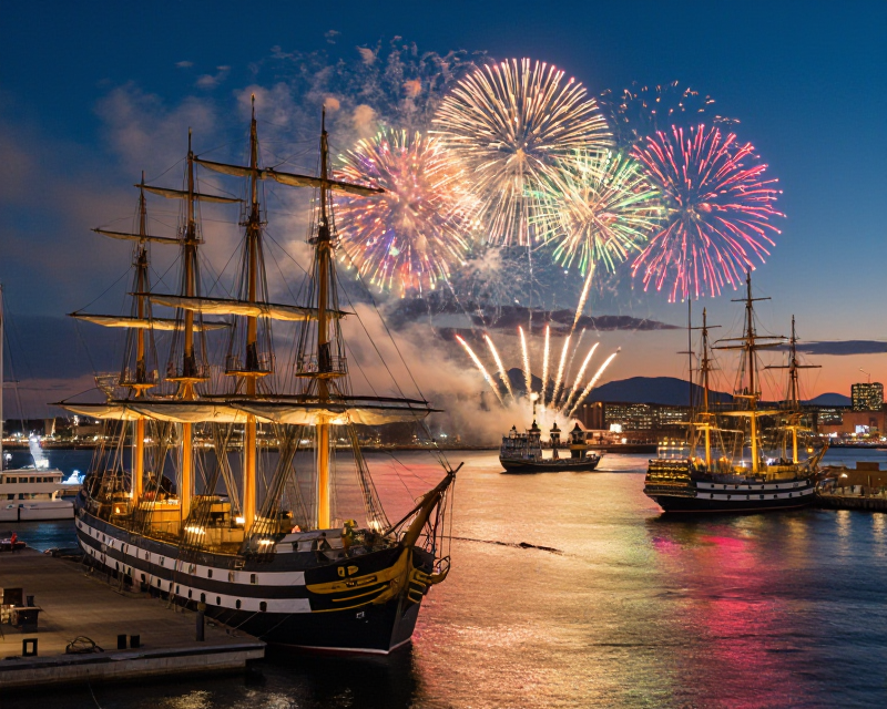 Independence Day Celebration in US Harbor