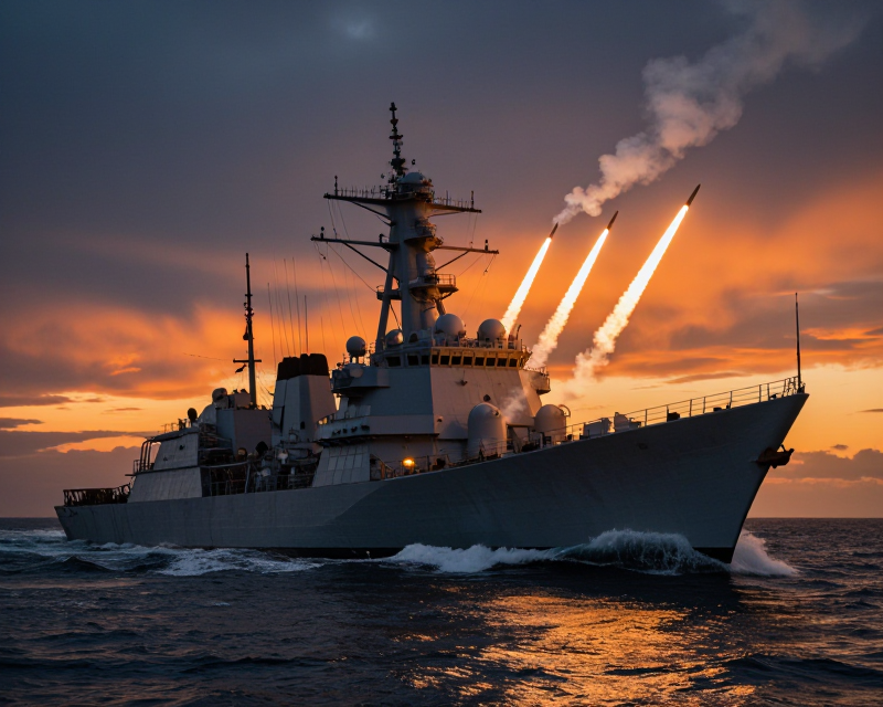 North Korean Destroyer Weapon Test