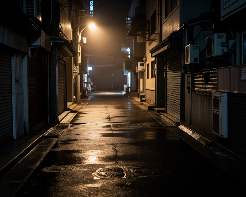 Atmospheric Night Scene in Gyeongsan