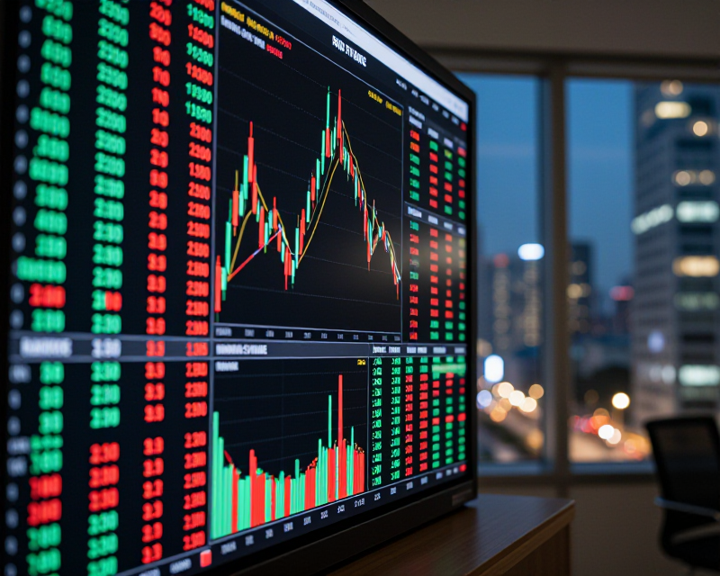 Digital Stock Market Display