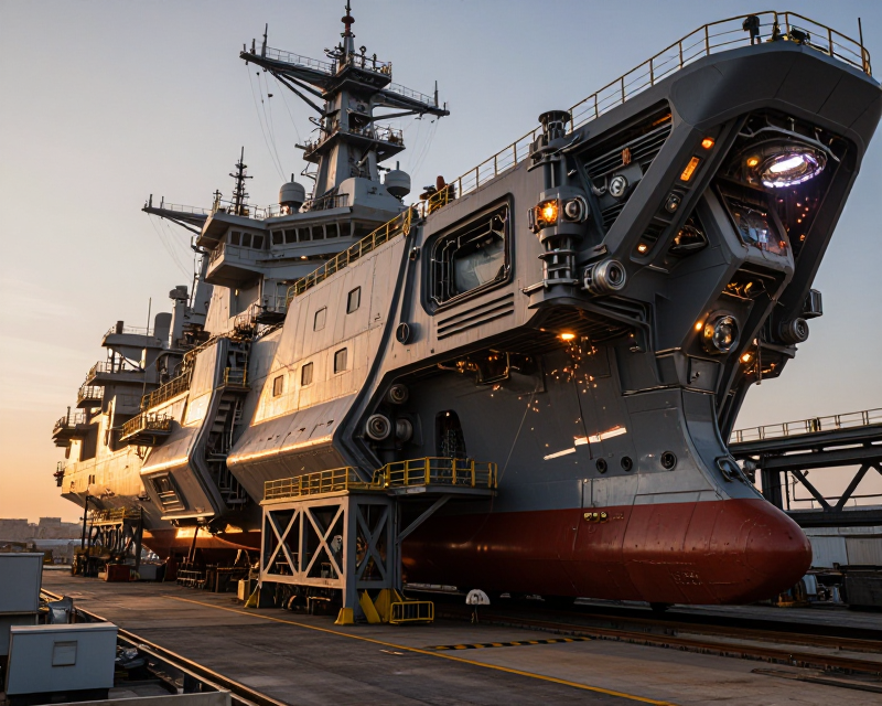 Cinematic Shipbuilding Scene