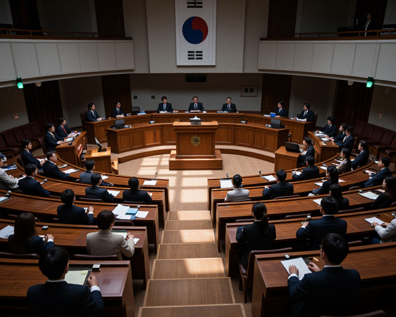 Korean National Assembly Scene