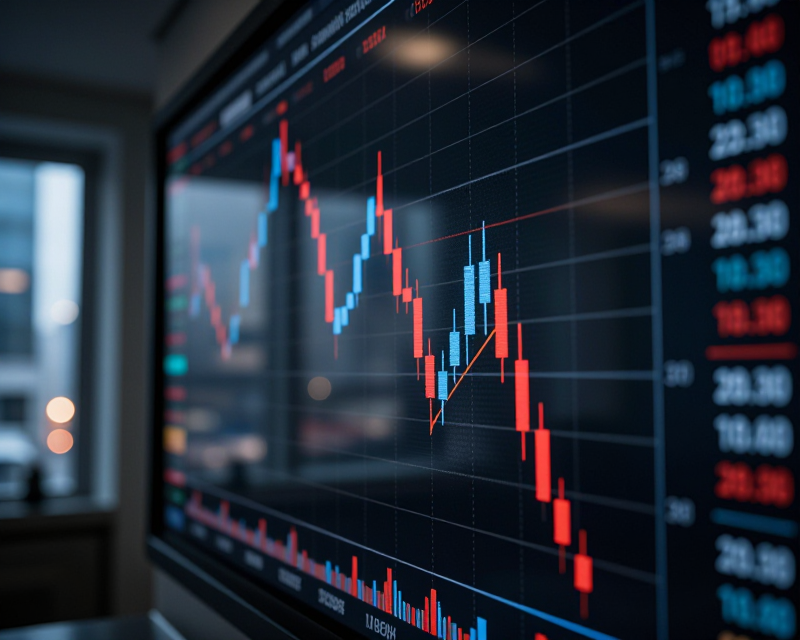 Financial Market Volatility Concept