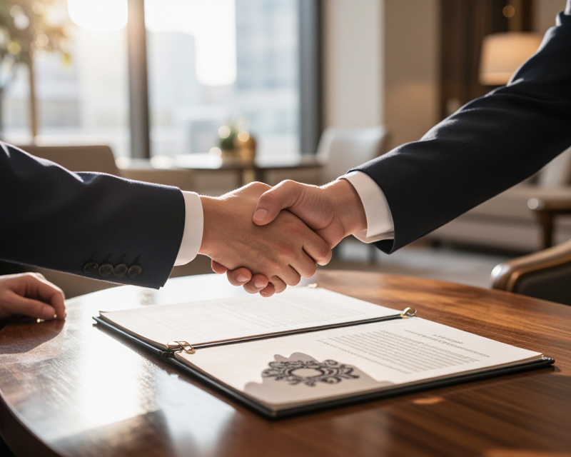 Cooperation Agreement Scene