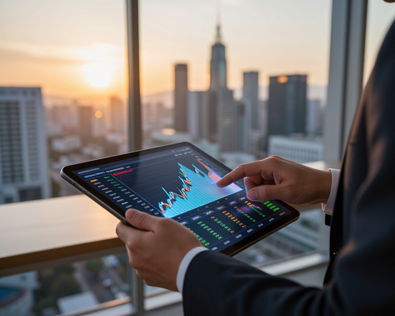 Modern Korean Corporate Finance Concept