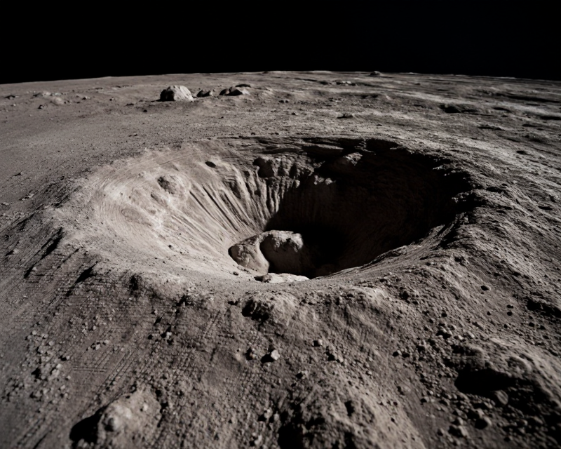 Lunar Impact Scene